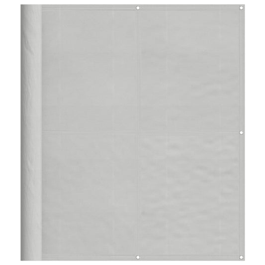 vidaXL Balcony Screen Light Grey 120x500 cm 100% Polyester Oxford