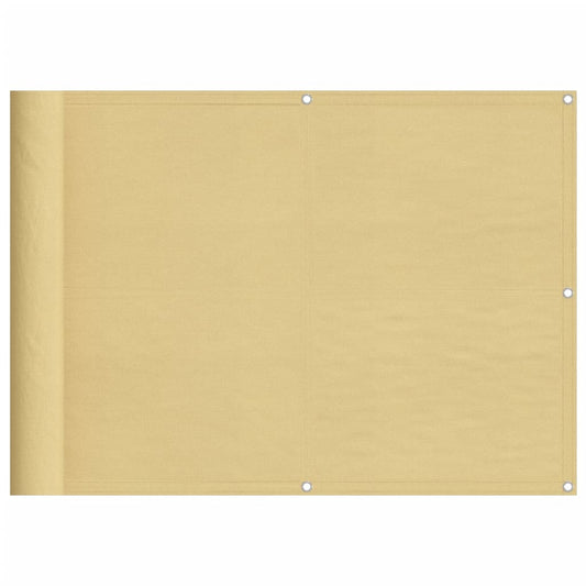vidaXL Balcony Screen Sand 75x300 cm 100% Polyester Oxford