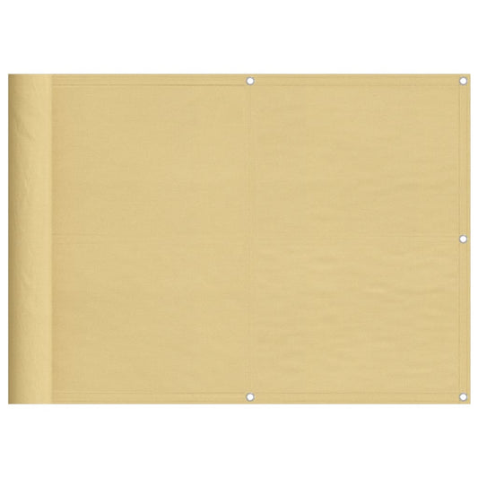 vidaXL Balcony Screen Sand 75x800 cm 100% Polyester Oxford