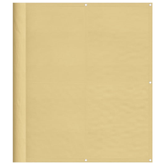 vidaXL Balcony Screen Sand 120x600 cm 100% Polyester Oxford