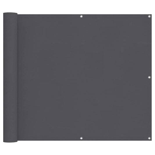 vidaXL Balcony Screen Anthracite 90x800 cm 100% Polyester Oxford
