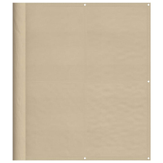 vidaXL Balcony Screen Beige 120x700 cm 100% Polyester Oxford