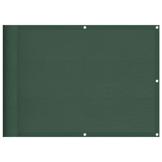 vidaXL Balcony Screen Dark Green 75x800 cm 100% Polyester Oxford