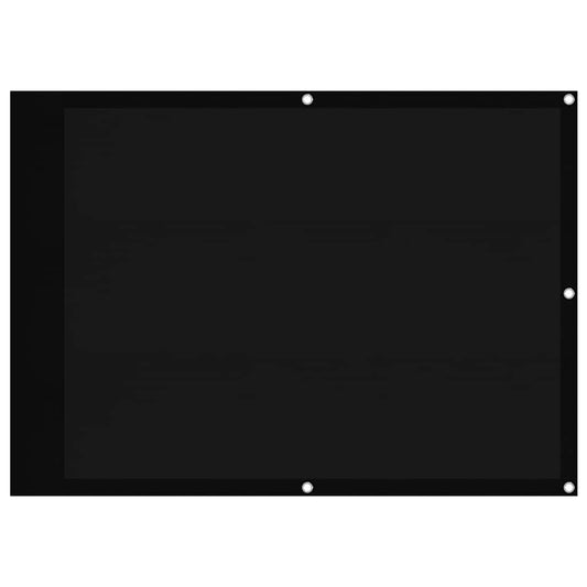 vidaXL Balcony Screen Black 75x700 cm 100% Polyester Oxford