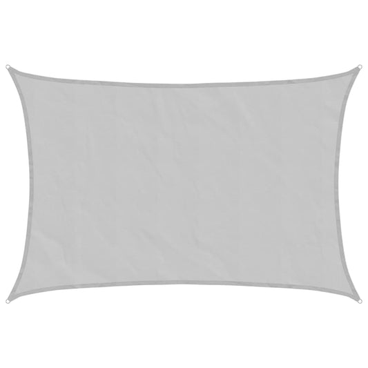 vidaXL Sun Shade Sail Light Grey 3x2 m 100% Polyester Oxford