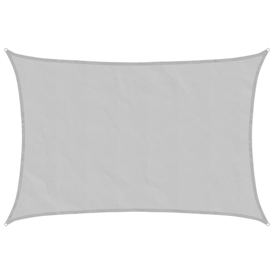 vidaXL Sun Shade Sail Light Grey 4x3 m 100% Polyester Oxford