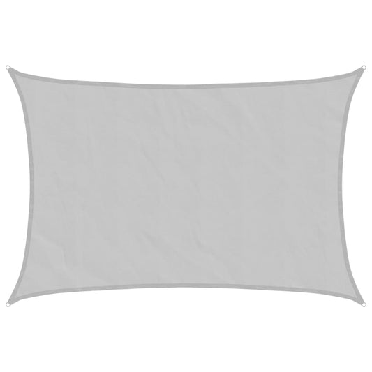 vidaXL Sun Shade Sail Light Grey 5x4 m 100% Polyester Oxford