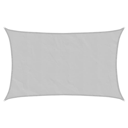 vidaXL Sun Shade Sail Light Grey 8x5 m 100% Polyester Oxford