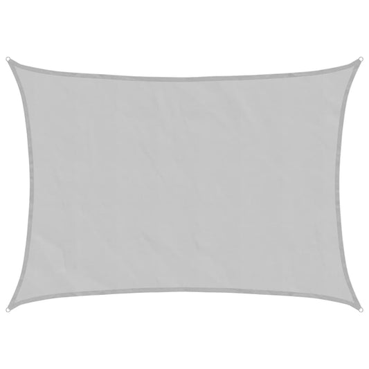 vidaXL Sun Shade Sail Light Grey 8x6 m 100% Polyester Oxford