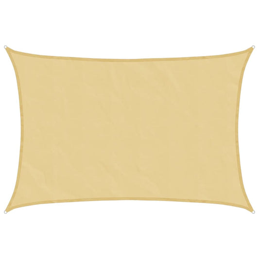 vidaXL Sun Shade Sail Sand 4x3 m 100% Polyester Oxford