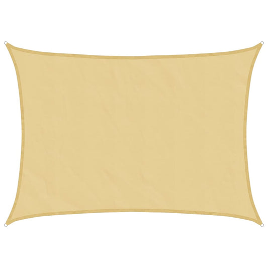 vidaXL Sun Shade Sail Sand 7x5 m 100% Polyester Oxford