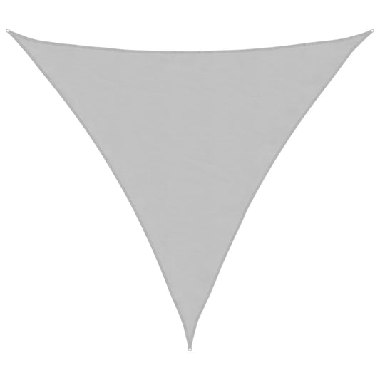 vidaXL Sun Shade Sail Light Grey 6x6x6 m 100% Polyester Oxford