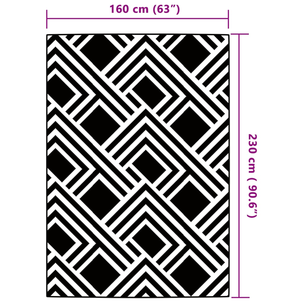 vidaXL Outdoor Carpet ARAKIL Grey 160x230 cm PP