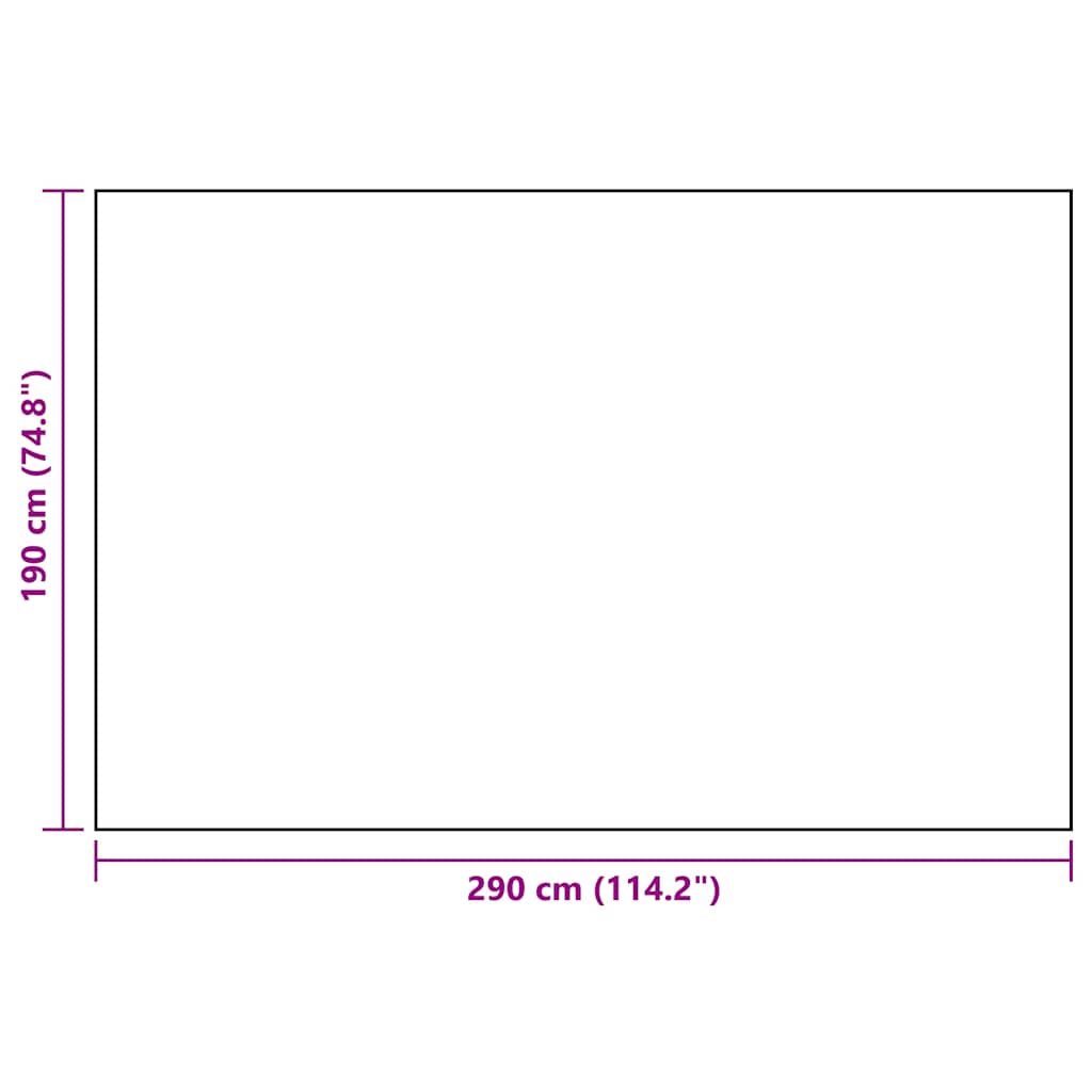 vidaXL Outdoor Carpet ARAKIL White and Black 190x290 cm PP
