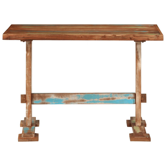 vidaXL Dining Table 110x55x78 cm Solid Wood Reclaimed