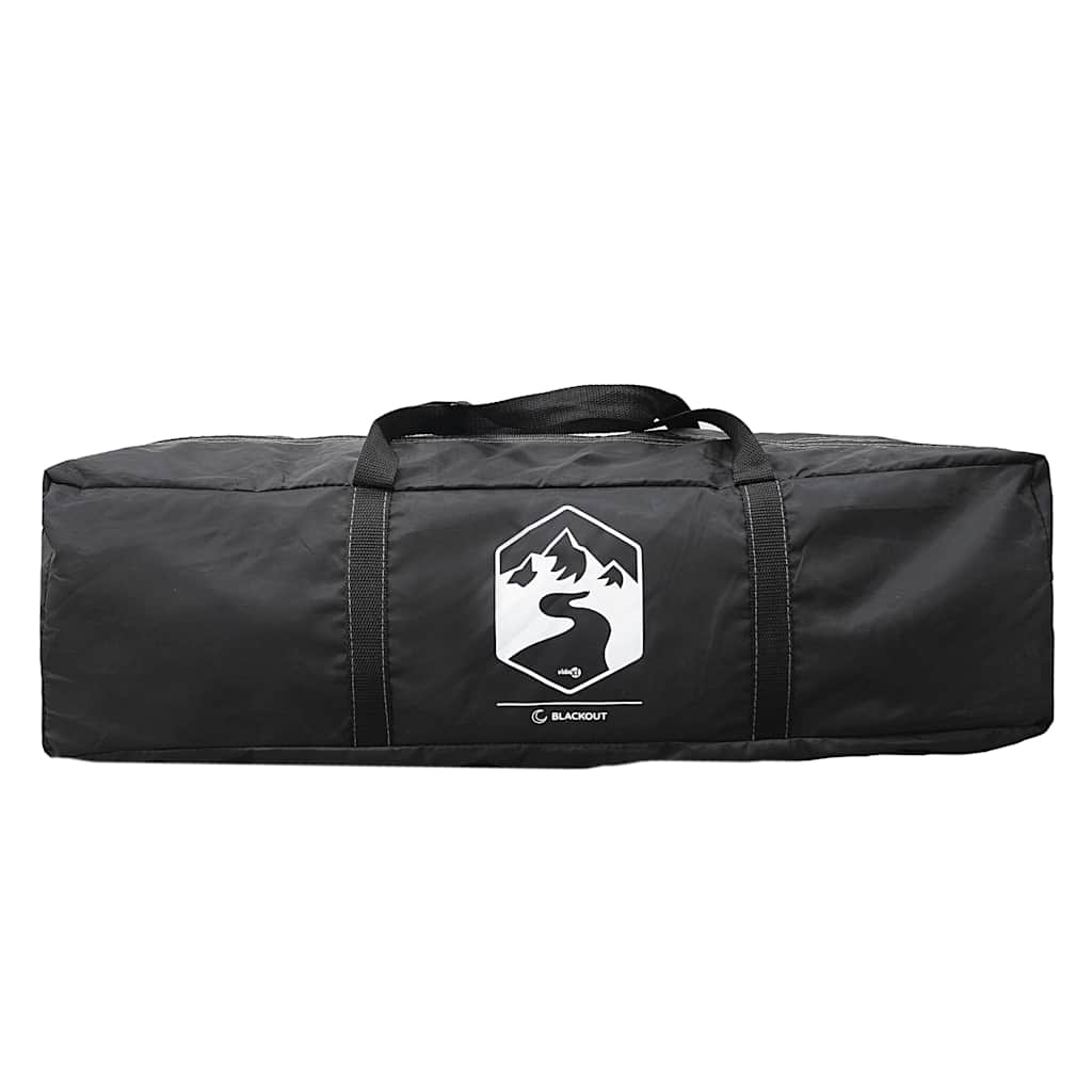 vidaXL Family Tent Dome 6-Person White Blackout Fabric Waterproof