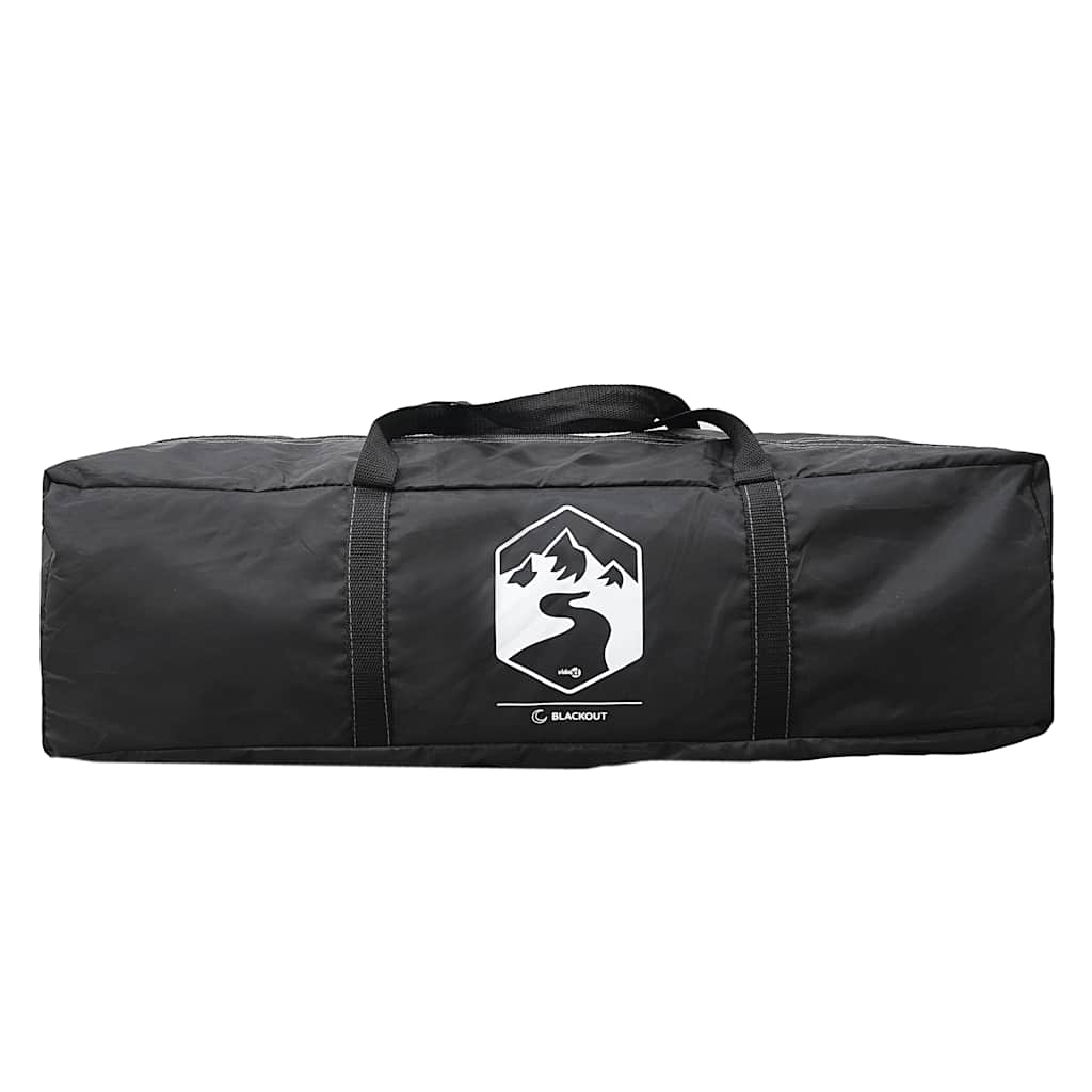 vidaXL Family Tent Dome 6-Person White Blackout Fabric Waterproof