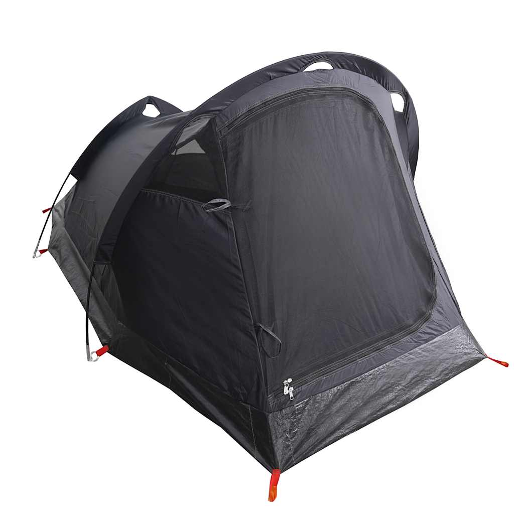 vidaXL Camping Tent Tunnel 3-Person White Blackout Fabric Waterproof