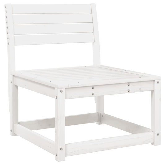vidaXL Garden Sofa | White | Solid pine wood | Standard | Modular | Garden Sofa