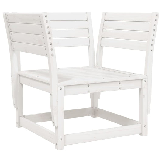 vidaXL Garden Chair | White | Solid pine wood | Standard | Durable