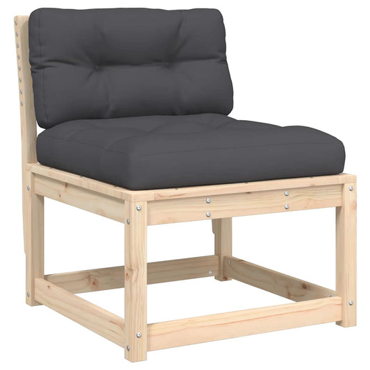 vidaXL Garden Sofa with Cushions Solid Wood Pine