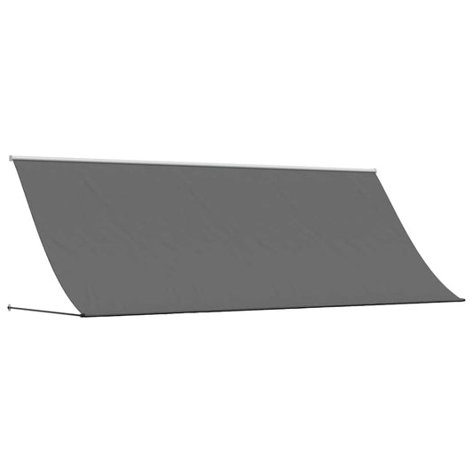 vidaXL Retractable Awning Anthracite 400x150 cm Fabric and Steel