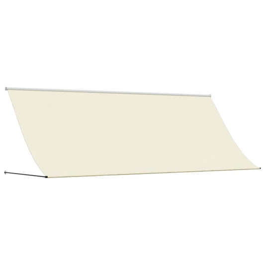 vidaXL Retractable Awning Cream 400x150 cm Fabric and Steel