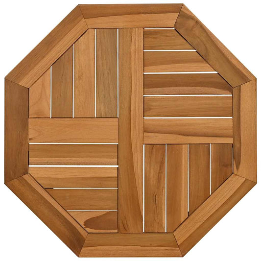 vidaXL Table Top 50x50x2,5 cm Octagonal Solid Wood Teak