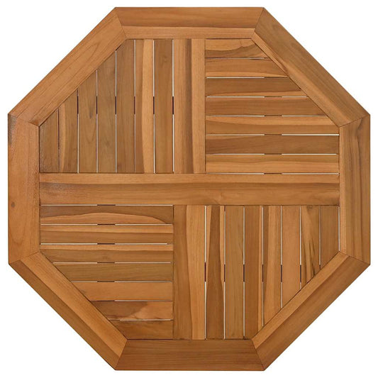 vidaXL Table Top 60x60x2,5 cm Octagonal Solid Wood Teak