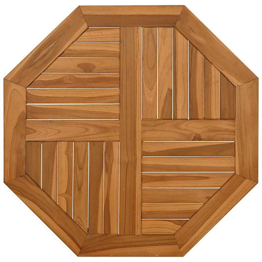 vidaXL Table Top 70x70x2,5 cm Octagonal Solid Wood Teak