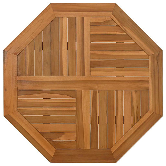 vidaXL Table Top 80x80x2,5 cm Octagonal Solid Wood Teak