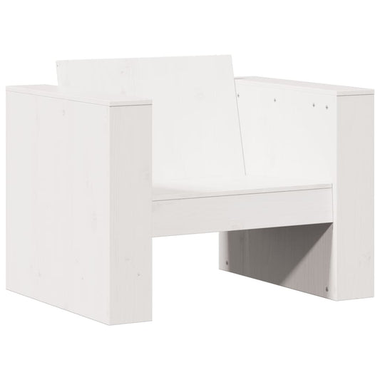 vidaXL Garden Sofa | White | Solid Pine Wood | Medium | Durable | Garden Sofa