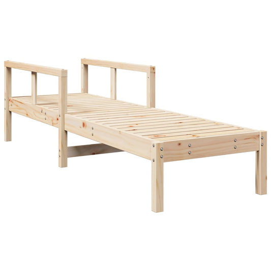 vidaXL Sun Lounger 199.5x62x55 cm Solid Wood Pine