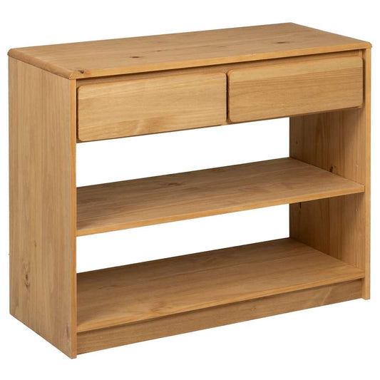 vidaXL Console Table SAUDA Oak 89.5x36.5x73 cm Solid Wood Pine