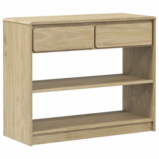 vidaXL Console Table "SAUDA" Oak 89,5x36,5x73 cm Solid Wood Pine