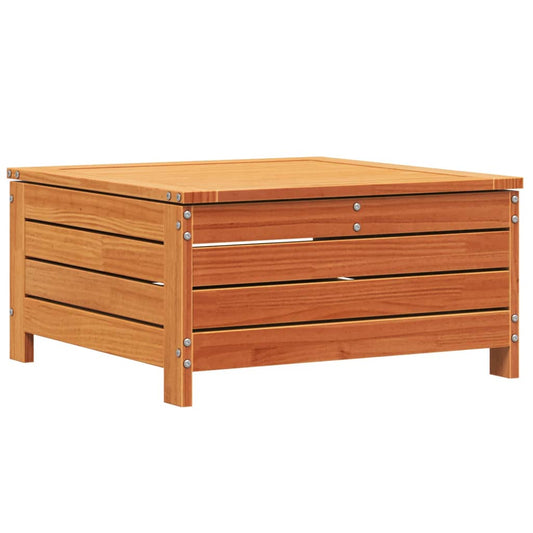 vidaXL Garden Footstool Wax Brown 62x63,5x32 cm Solid Wood Pine