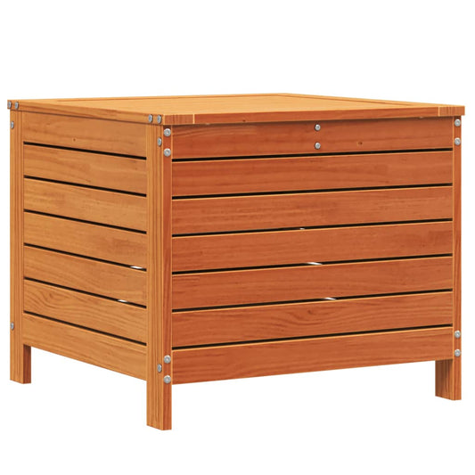 vidaXL Garden Footstool Wax Brown 62x63,5x53,5 cm Solid Wood Pine