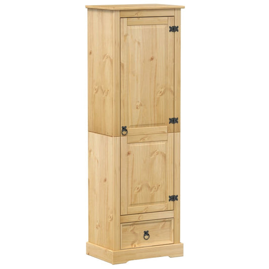 vidaXL Wardrobe "Corona" 55x38x170 cm Solid Wood Pine
