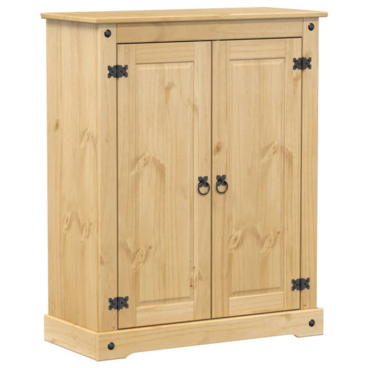 vidaXL Shoe Cabinet "Corona" 86x38,5x108 cm Solid Wood Pine