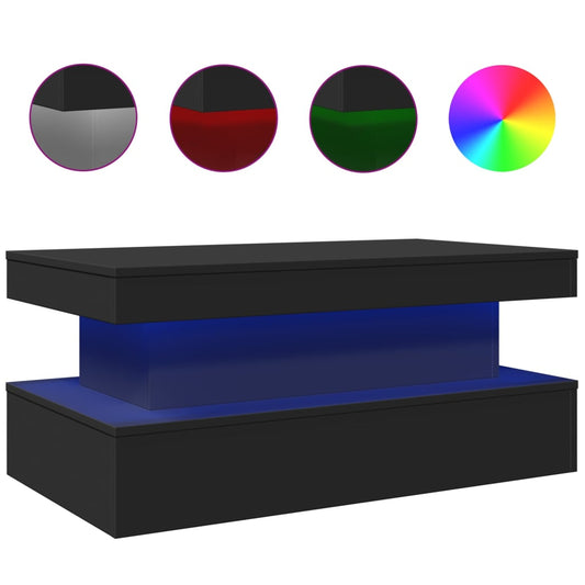 vidaXL Coffee Table | Black | Engineered wood | Medium | Coffee Table