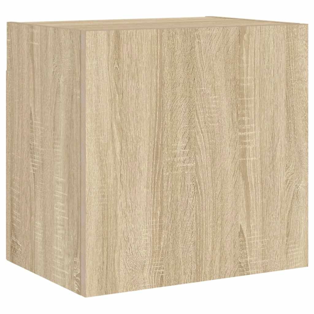 vidaXL 4 Piece TV Wall Units Sonoma Oak Engineered Wood