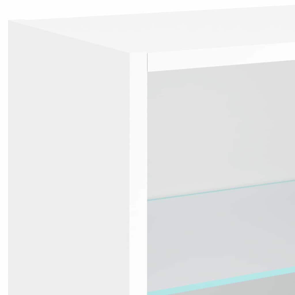 vidaXL 5 Piece TV Wall Units with LED White Engineered Wood