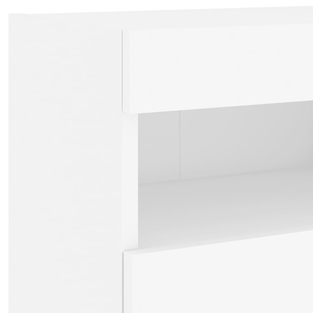 vidaXL 5 Piece TV Wall Units with LED White Engineered Wood