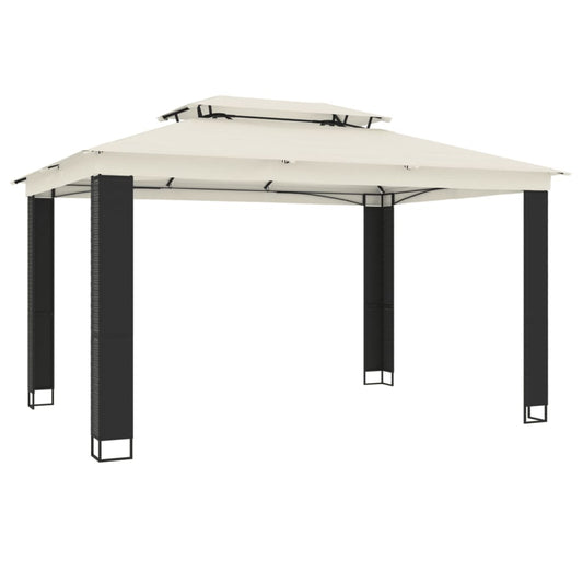 vidaXL Gazebo | Cream, Anthracite, Black
