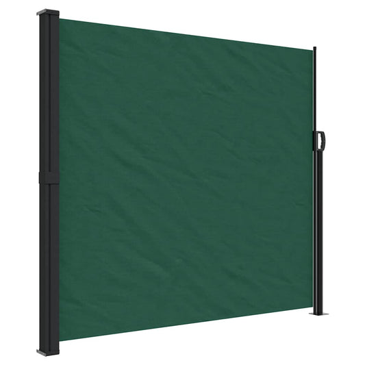 vidaXL Retractable Side Awning Dark Green 180x300 cm