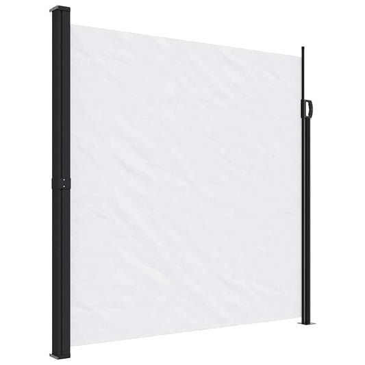 vidaXL Retractable Side Awning White 200x300 cm