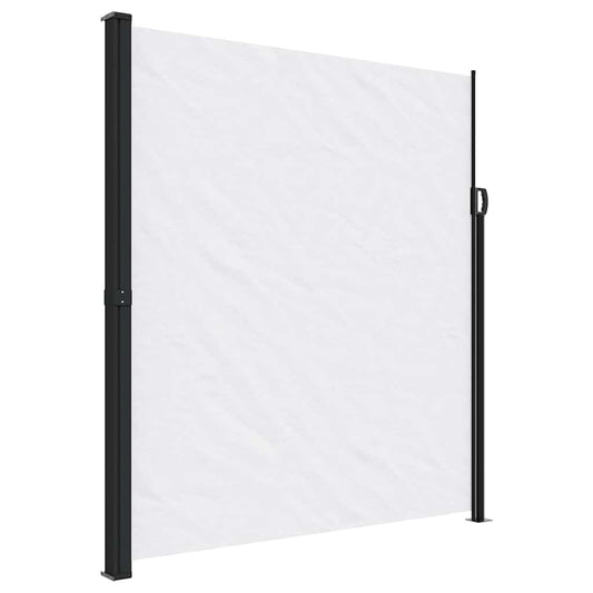 vidaXL Retractable Side Awning White 220x300 cm