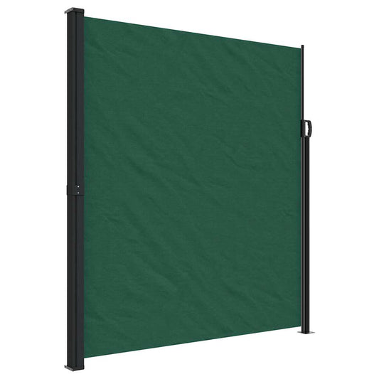 vidaXL Retractable Side Awning Dark Green 220x300 cm