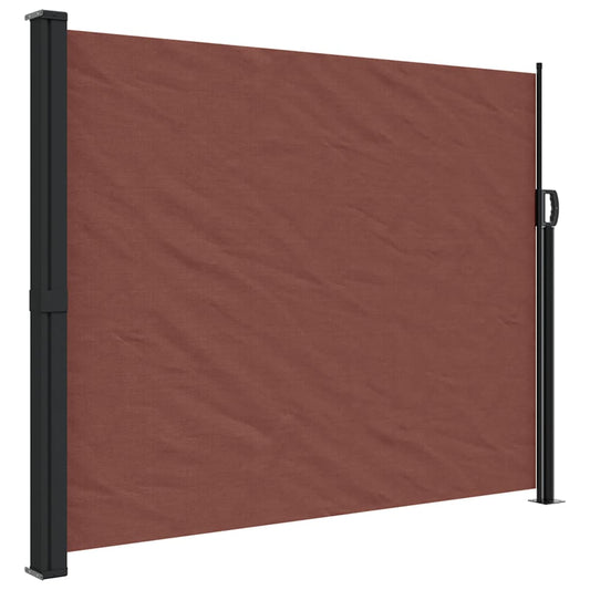 vidaXL Retractable Side Awning Brown 160x500 cm