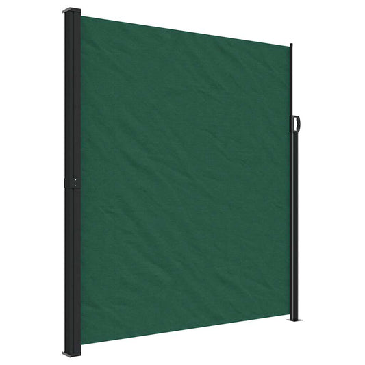 vidaXL Retractable Side Awning Dark Green 220x600 cm